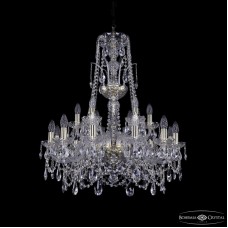 Подвесная люстра Bohemia Ivele Crystal 1411/12+6/240/XL-83 G