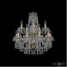 Подвесная люстра Bohemia Ivele Crystal 1409/10+5/195/2d G