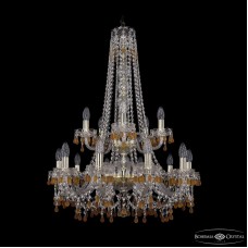 Подвесная люстра Bohemia Ivele Crystal 1410/10+5/240/h-91/2d G V1003