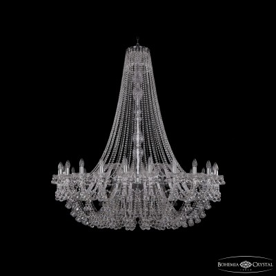 Подвесная люстра Bohemia Ivele Crystal 1409/24/530/h-160 Ni