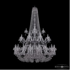 Подвесная люстра Bohemia Ivele Crystal 1409/20+10+5/530/h-203/3d Ni