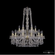 Подвесная люстра Bohemia Ivele Crystal 1409/12+6/240/h-77 G
