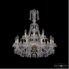 Подвесная люстра Bohemia Ivele Crystal 1409/10+5/240/XL-77 G
