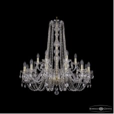 Подвесная люстра Bohemia Ivele Crystal 1402/12+6/300/h-90 G
