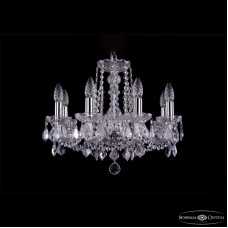 Подвесная люстра Bohemia Ivele Crystal 1402/8/160 Ni Leafs