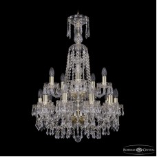 Подвесная люстра Bohemia Ivele Crystal 1403/10+5/195/XL-84/2d G