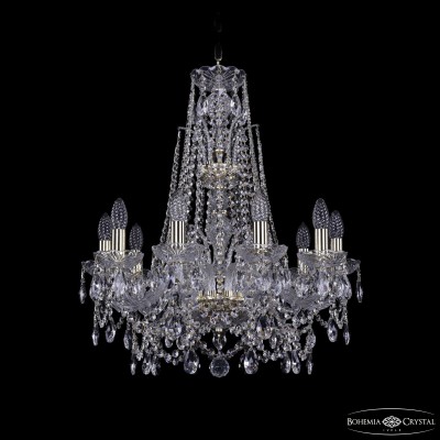 Подвесная люстра Bohemia Ivele Crystal 1411/10/195/XL-65 G