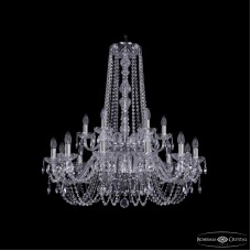 Подвесная люстра Bohemia Ivele Crystal 1402/12+6/300/h-91/2d Ni