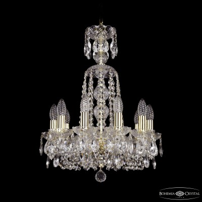 Подвесная люстра Bohemia Ivele Crystal 1402/10/141/XL-58 G