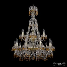 Подвесная люстра Bohemia Ivele Crystal 1410/10+5/240/XL-91/2d G V1003