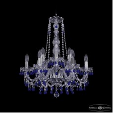 Подвесная люстра Bohemia Ivele Crystal 1410/6+3/195/h-63 Ni V3001