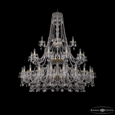 Подвесная люстра Bohemia Ivele Crystal 1411/20+10+5/530/3d G