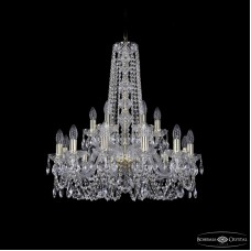 Подвесная люстра Bohemia Ivele Crystal 1402/12+6/240/h-75 G
