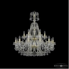 Подвесная люстра Bohemia Ivele Crystal 1409/12+6/300/XL-94/2d G