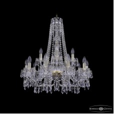 Подвесная люстра Bohemia Ivele Crystal 1403/10+5/240/h-76 G