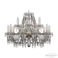 Подвесная люстра Bohemia Ivele Crystal 1410/10+5/240 G V0300 R731