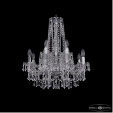 Подвесная люстра Bohemia Ivele Crystal 1403/8+4/195/h-60 Ni