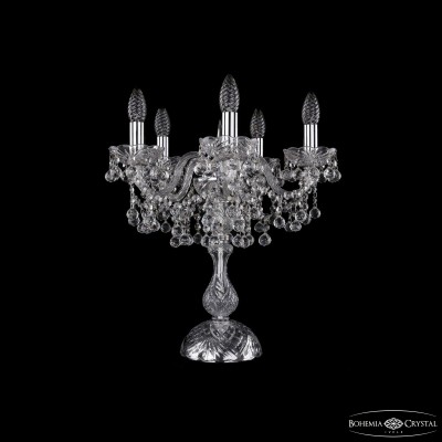 Настольная лампа Bohemia Ivele Crystal 1409L/5/141-47 Ni