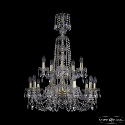 Подвесная люстра Bohemia Ivele Crystal 1402/10+5/240/XL-90/2d G