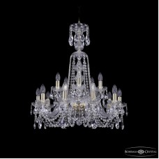 Подвесная люстра Bohemia Ivele Crystal 1402/10+5/240/XL-77 G