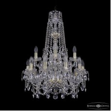 Подвесная люстра Bohemia Ivele Crystal 1411/10+5/195/XL-80/2d G