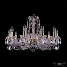 Подвесная люстра Bohemia Ivele Crystal 1402/10/240 G Leafs