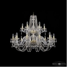 Подвесная люстра Bohemia Ivele Crystal 1402/12+6/360/2d G