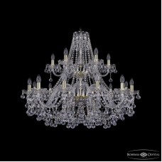 Подвесная люстра Bohemia Ivele Crystal 1409/12+6/360/2d G