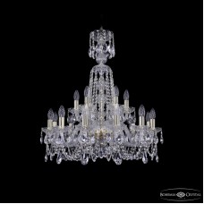 Подвесная люстра Bohemia Ivele Crystal 1402/12+6/240/XL-77 G