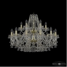 Подвесная люстра Bohemia Ivele Crystal 1409/12+6/300/2d G