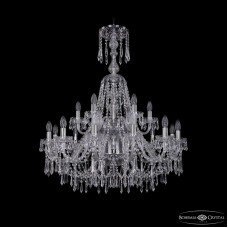 Подвесная люстра Bohemia Ivele Crystal 1403/12+6/300/XL-100/2d Ni