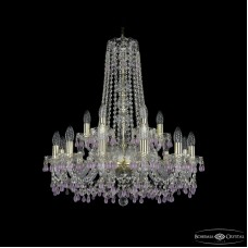 Подвесная люстра Bohemia Ivele Crystal 1410/12+6/240/h-74 G V7010