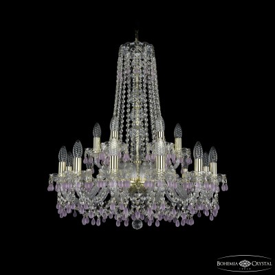 Подвесная люстра Bohemia Ivele Crystal 1410/12+6/240/h-74 G V7010