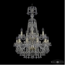 Подвесная люстра Bohemia Ivele Crystal 1409/10+5/195/XL-83/2d G