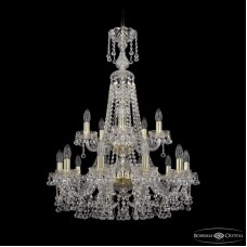 Подвесная люстра Bohemia Ivele Crystal 1409/10+5/240/XL-91/2d G