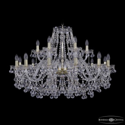 Подвесная люстра Bohemia Ivele Crystal 1409/12+6/360 G