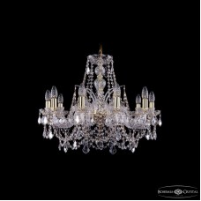 Подвесная люстра Bohemia Ivele Crystal 1411/10/240 G Leafs
