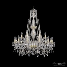 Подвесная люстра Bohemia Ivele Crystal 1411/12+6/300/XL-96 G