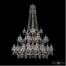 Подвесная люстра Bohemia Ivele Crystal 1411/20+10+5/530/h-202/3d G