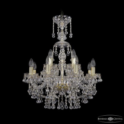 Подвесная люстра Bohemia Ivele Crystal 1409/8+4/195/XL-68 G