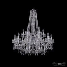 Подвесная люстра Bohemia Ivele Crystal 1403/12+6/300/h-100/2d Ni