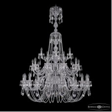 Подвесная люстра Bohemia Ivele Crystal 1402/20+10+5/400/XL-158/3d Ni