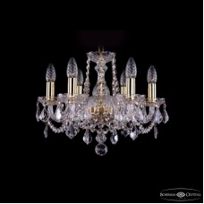 Подвесная люстра Bohemia Ivele Crystal 1402/6/141 G Leafs