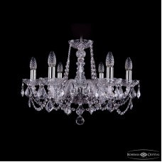 Подвесная люстра Bohemia Ivele Crystal 1402/6/195 Ni Leafs