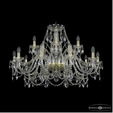 Подвесная люстра Bohemia Ivele Crystal 1411/10+5/360 G