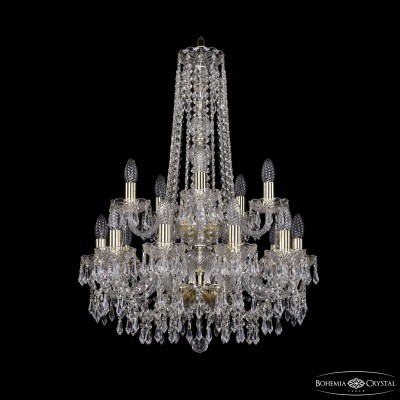 Подвесная люстра Bohemia Ivele Crystal 1403/10+5/195/h-77/2d G