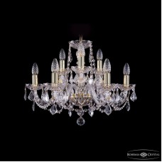 Подвесная люстра Bohemia Ivele Crystal 1402/6+3/195 G Leafs