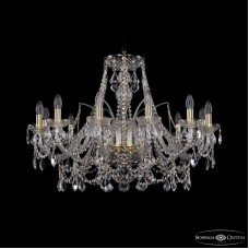 Подвесная люстра Bohemia Ivele Crystal 1411/12/300 G Leafs