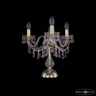 Настольная лампа Bohemia Ivele Crystal 1410L/3/141-39 G V7010