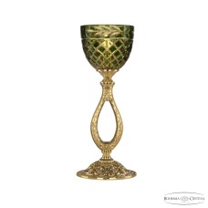 Настольная лампа Bohemia Ivele Crystal Florence 71300L/15 G P1 Amber-Green/H-1J